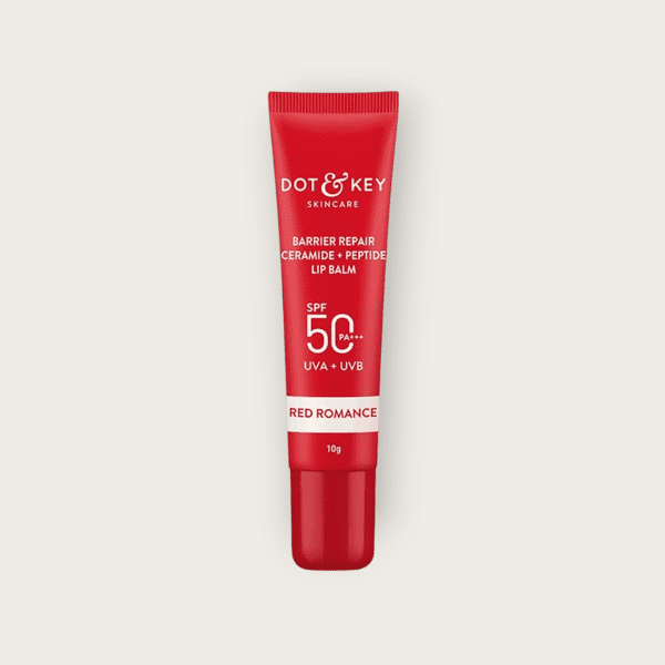 Dot & Key Barrier Repair Lip Balm Red Romance Strawberry SPF50 PA+++Ceramide & Peptide+UVA+ UVB