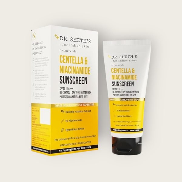 Sheth's Centella & Niacinamide oil and acne control Sunscreen