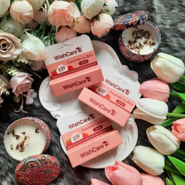 WishCare Ceramide Lip Balm Tinted SPF50 PA+++ Kojic Acid, Niacinamide, Watermelon - Image 2